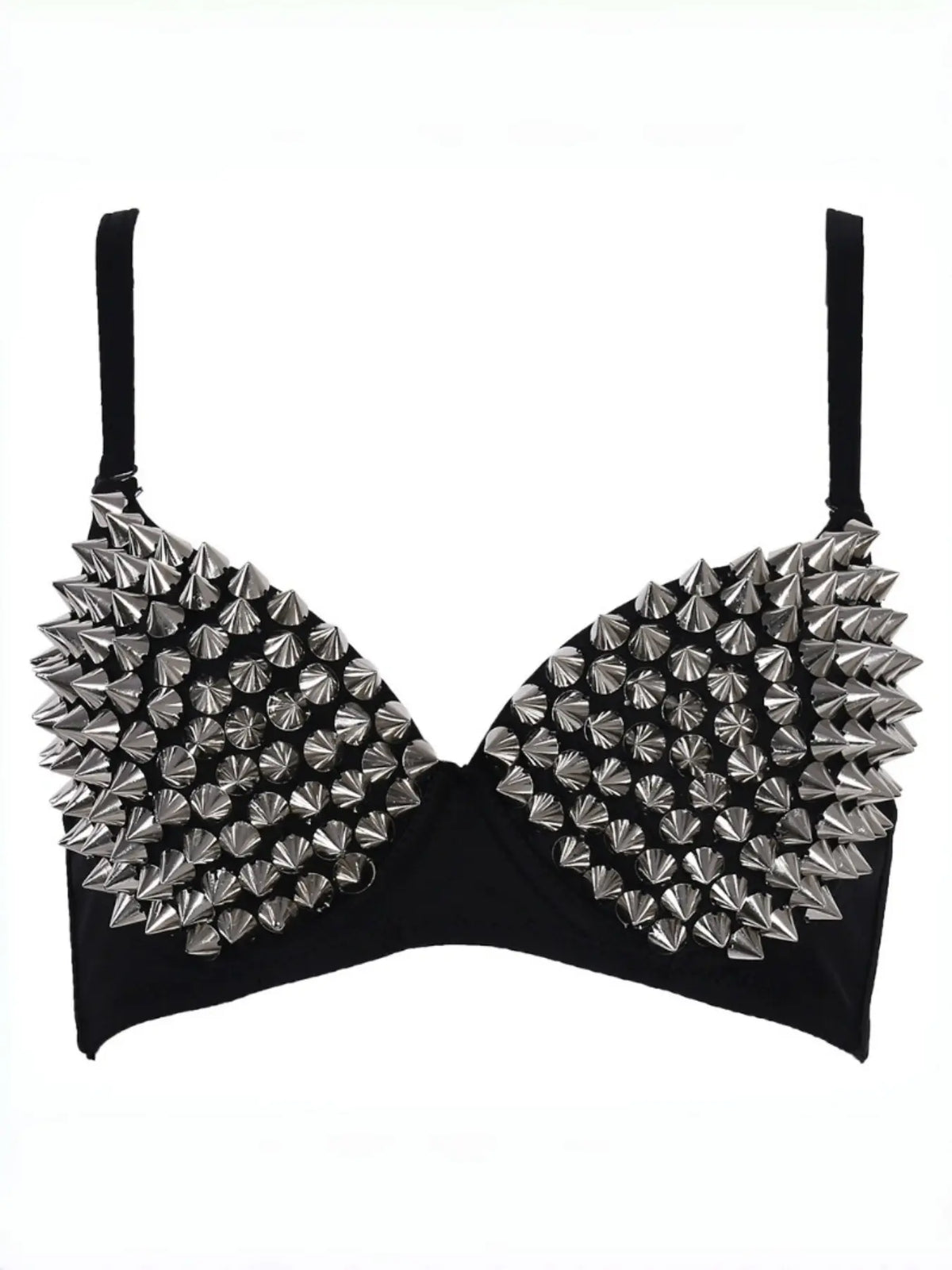Women'S Sexy Lingerie Top, Studded Decor Buckle Bra, Dance Costume for Performance, Handmade Bra, Medium Support Bra, Ideal Gift